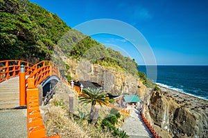 Udo Shrine, located on the Nichinan Coast south of Miyazaki City