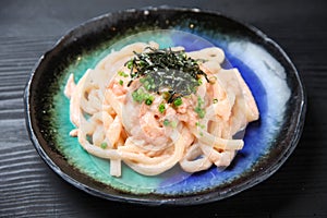 Udon Noodle With Spicy Cod Roe