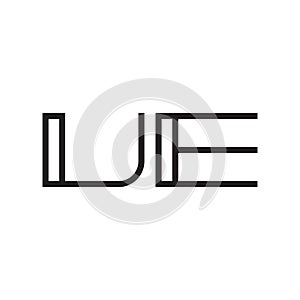 ue initial letter vector logo icon