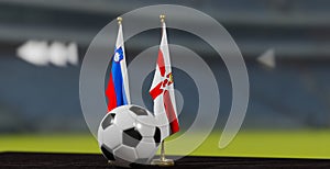 UEFA EURO 2024 Soccer Slovenia vs Northern Ireland European Championship Qualification, Slovenia and Northern Ireland with soccer