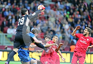 UEFA Europa League Final football game Dnipro vs Sevilla