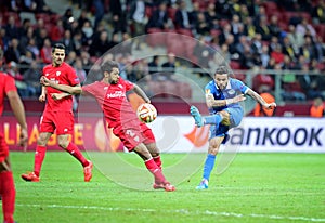 UEFA Europa League Final football game Dnipro vs Sevilla