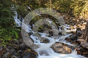 Uelhs deth Joeu Waterfall in the Catalan Pyrenees photo