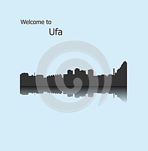 Ufa, Bashkortostan, Russia, city silhouette