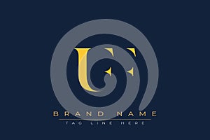 UFF abstract letter logo design