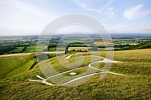 Uffington White Horse, Oxfordshire, England, UK