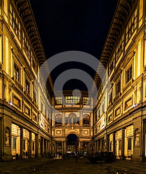 Uffizi Gallery in central Florence, Tuscany, Italy