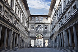 Uffizi Gallery at early morning