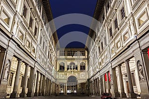 Uffizi Gallery in Florence in Italy