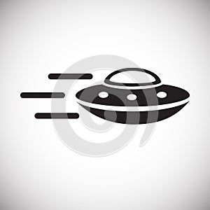 Ufo Alien icon on white background for graphic and web design, Modern simple vector sign. Internet concept. Trendy symbol for