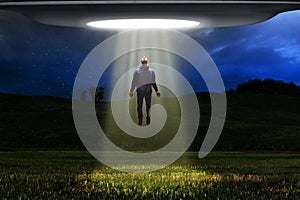 Ufo alien spaceship abduct human