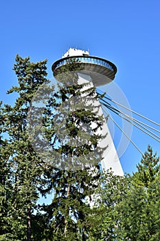 Restaurant above tree tops