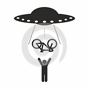 UFO Bike abduction