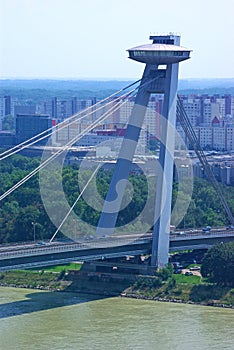 UFO bridge over Danube river