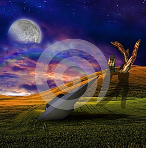 UFO Crash and Bionic Hand