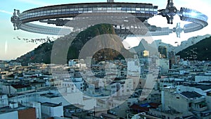 UFO fleet invading Rio De Janeiro