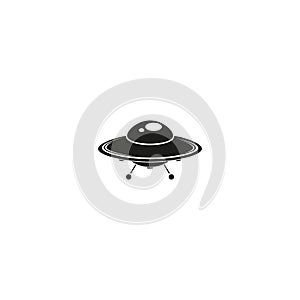 UFO. Flying saucer vector icon