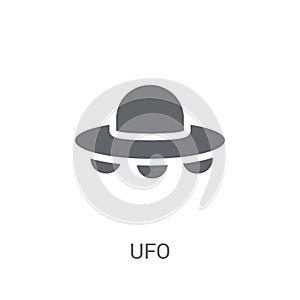 UFO icon. Trendy UFO logo concept on white background from Astronomy collection