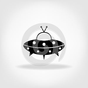 UFO Icon. UFO Flying Saucer