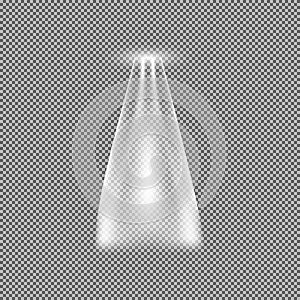 UFO light beam isolated on transparnt background