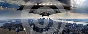 Ufo over Manhattan