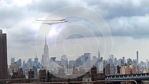 Ufo over Manhattan