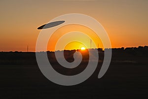 UFO Sighting Sunset photo
