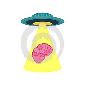 UFO steal brains. Aliens steal brain.Take brain out