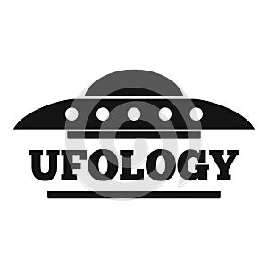 Ufology science logo, simple style photo