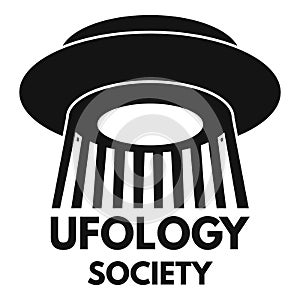 Ufology society fan logo, simple style photo