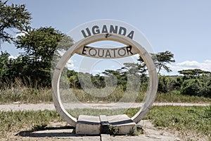 Uganda Equator sign