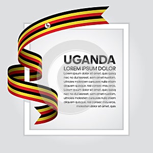 Uganda flag background