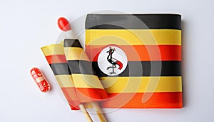 Uganda Flag. The National Flag of Uganda