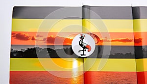Uganda Flag. The National Flag of Uganda