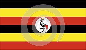 Uganda Flag Vector Illustration EPS