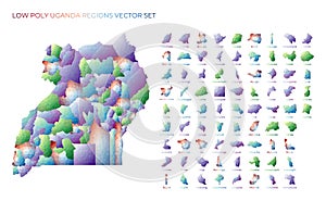 Ugandan low poly regions.