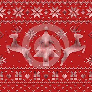 Ugly Christmas Sweater Seamless Pattern photo