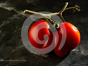 Ugly fruit or vegetable. Severely malformed mutant tomato. Food shops mostly prefer the best quality fruit and vegetables. Ugly