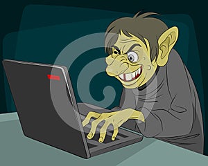 Ugly internet troll