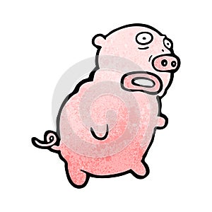 ugly pig cartoon