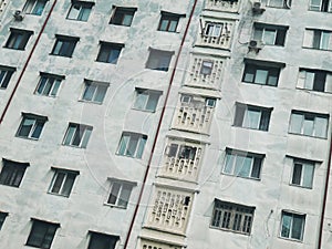 Ugly Soviet architecture view