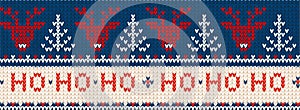 Ugly sweater Merry Christmas party ornament background seamless pattern