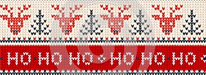 Ugly sweater Merry Christmas party ornament background seamless pattern