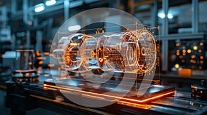 ugmented reality interface, guiding assembly process, digital background