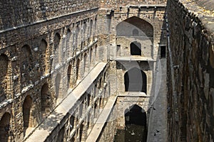Ugrasen ki Baoli, a historical stepwell in New Delhi, India