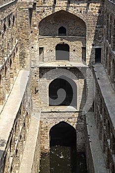 Ugrasen ki Baoli, a historical stepwell in New Delhi, India