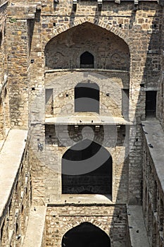 Ugrasen ki Baoli, a historical stepwell in New Delhi, India