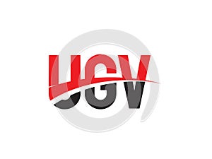 UGV Letter Initial Logo Design Vector Illustration