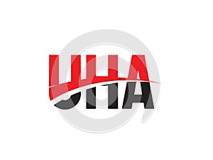 UHA Letter Initial Logo Design Vector Illustration
