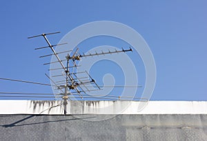 UHF Antenna on building Apartment